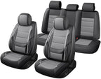 Car Seat Covers Full Set Fit For Toyota Land Cruiser 2000-2026, Black&Gray | Lumbar Support, Premium Faux Leather, Breathable, Anti-Slip, Airbag Compatible, Waterproof, Car Seat Protectors, 2 Row-5Seat - Image 8