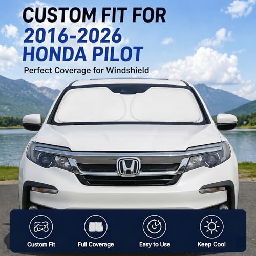 Windshield Sun Shade Sunshade for Honda Pilot 2016-2026 - Image 2