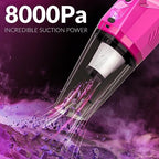 THINKWORK Car Detailing Kit with Vacuum, Pink Car Cleaning Accessories Set - Image 6