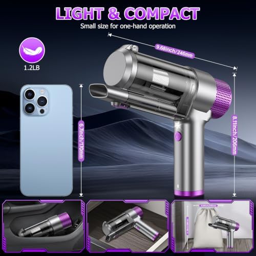 16000PA Handheld Car Vacuum Cleaner Cordless Rechargeable - Image 7