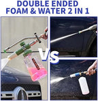 Selkie Foam Cannon with Double Tip Attachment,Adjustable Pressure Washer Foam Blaster with with Dual-Connector Accessory,5 Power Washer Sprayer Nozzles, 1/4" Quick Connect, 3600 PSI - Image 7