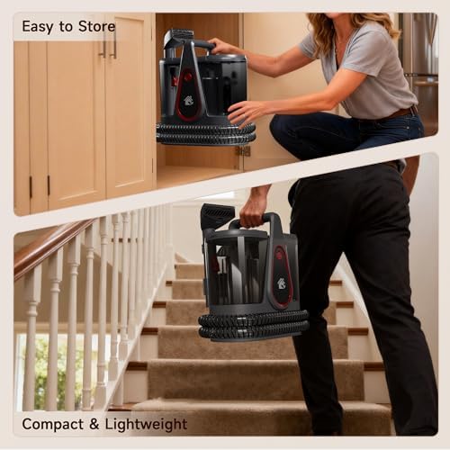 WURESE 17KPa Portable Carpet Cleaner Machine, Spot Shampooer for Couch Sofa - Image 7