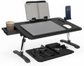 Limitless TotalDesk Portable Modern Workstation and Lap Desk with Adjustable Height & Tilt (Black) by LimitlessInnovations
