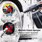 Electric Foam Sprayer, 2L Cordless Rechargeable Car Wash Foam Cannon - Image 3