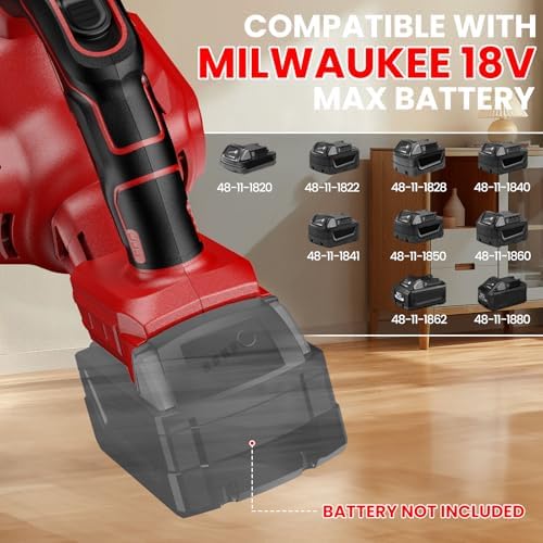 Cordless Vacuum for Miwaukee Battery, 5 in 1 Lightweight Handheld Vacuum Cleaner with 500W Powerful Motor, 46 CFM Portable Hand Vacuum with Filtration HEPA for Floor, Carpet(Battery Not Included) - Image 3