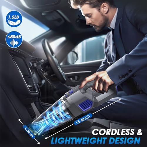Gxzsk Handheld Vacuum Cordless, Hand Held Car Vacuum Cleaner, Hand Vacuum - Image 6