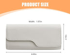 Zpana Sunglass Holder for Car Visor, Leather Auto Eyeglasses Sun Visor Organizer Case with Hidden Magnetic Closure, Auto Protective Glasses Storage Box, Universal for SUV RV Truck (Beige) - Image 2
