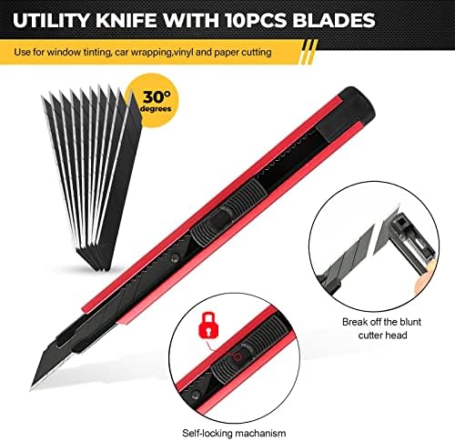 Gomake Vinyl Wrap Tool Kit Car Window Tint Installation Tools Wrapping Kit - Image 4