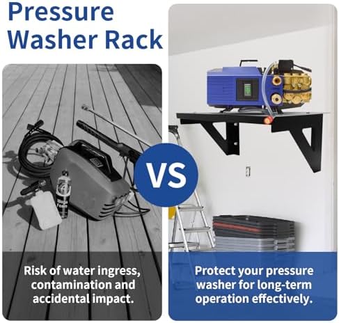 Heavy Duty Metal Pressure Washer Shelf - 20" x 10" - Image 5