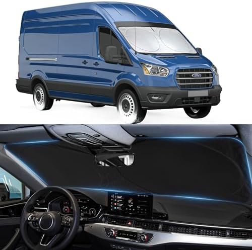 Sunshade for 2015-2025 2026 Ford Transit Wagon XLT Windshield Sun Shade by INSAUTO