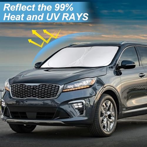 Custom Fit Sorento Windshield Sunshade for 2016-2019 2020 KIA Sorento Shade - Image 2