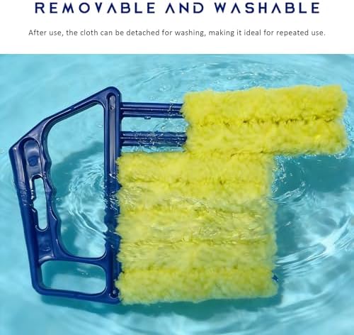 3 PCS Blind Cleaner Duster Tool, 7 Finger Detachable Duster Auto Air Conditioner Cleaning Tool, Washable Dusting Brush Handheld Cleaner for Vehicle Air Vents Blinds (Blue) - Image 5