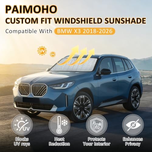 Thickened Windshield Sun Shade for BMW X3 2018-2024, 2025, 2026 - Image 4