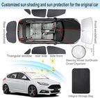 TINGLU Window Shades for Ford Focus 2014-2018 Hatchback Accessories Car Side Full Windows Rear Triangular Windshield Sun Shade Sun UV Rays Privacy Protection 8PCS - Image 3