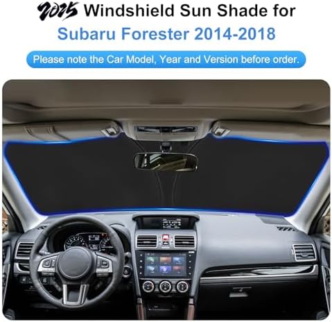 Custom Fit Windshield Sun Shade for Subaru Forester 2014-2018 - Image 3