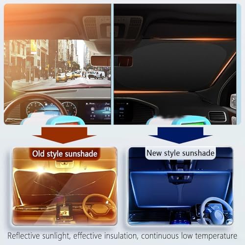 Car Windshield Sun Shade Compatible with Toyota 4Runner 2010-2025,Oxford Cloth Sun Shade for Car Windshield with Foldable Design,Essential Windshields Cover Suns Shades with Storage Bag - Image 3