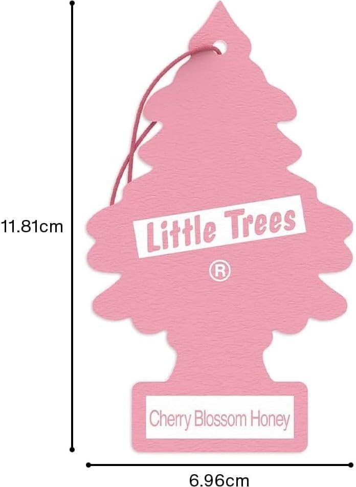 LITTLE TREES Car Air Freshener | Hanging Paper Tree for Home or Car | Cherry Blossom Honey | 6 Pack - Image 7