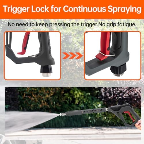 AURORA CAR Pressure Washer Gun with Swivel, with Replacement Wand Extension - Image 2
