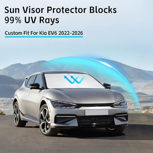 Windshield Sun Shade for Kia EV6 2022-2026 Sunshade - Image 2