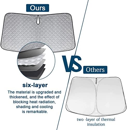 6 Layers Windshield Sun Shade for Honda CR-V 2017-2023 - Image 3