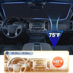 JKCOVER Foldable Front Window Windshield Sunshade Compatible with 2014 2015 2016 2017 2018 Chevy Silverado/GMC Sierra 1500 2500 3500HD Accessories Sun Heat UV Rays Protection Sun Shade Visor - Image 4