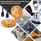 Gomake Eraser Wheel Decal Remover Tool Kit Rubber Eraser Wheel for Drill - Image 6