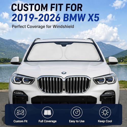 Windshield Sun Shade Sunshade for BMW X5 2019-2026 - Image 2