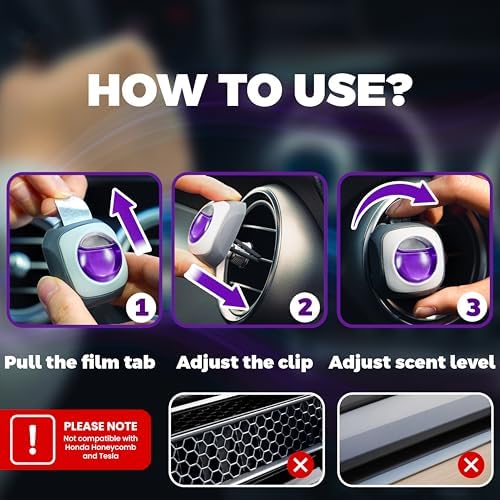 Air Jungles Lavender Scent Car Air Freshener Vent Clips 6 Ct, Long Lasting - Image 3