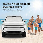 Windshield Sun Shade for Chevy Equinox EV 2025-2026 Sunshade Front Window Shade Custom Fit Equinox EV Accessories Sun Visor Foldable Shade Blocks UV Rays Accessories - Image 4
