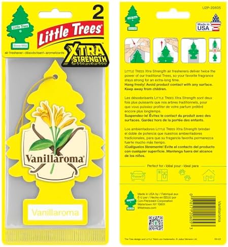 LITTLE TREES Car Air Freshener Xtra Strength Provides Long-Lasting Scent for Auto or Home Extra Boost of Fragrance Vanillaroma, 24 Air Fresheners (Pack of 36) - Image 3