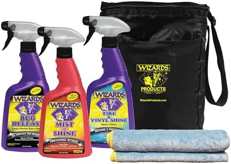 Wizards Automotive Quick Kit - 5-Piece Car & Motorcycle Detail Set by Wizards