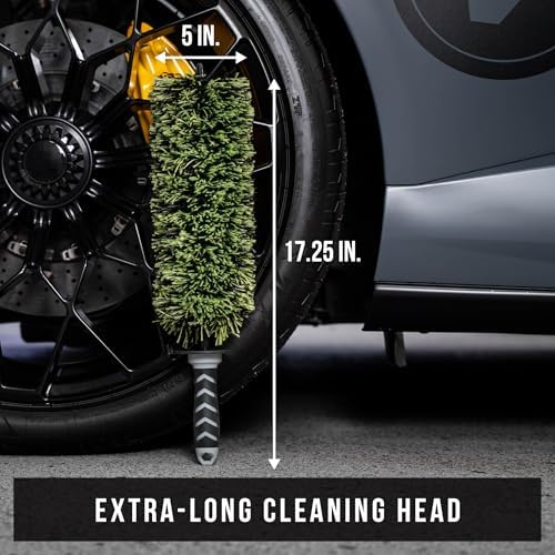VIKING V+ Wheel Barrel Brush for Deep Wheel Cleaning, 17 Inch Length - Image 4