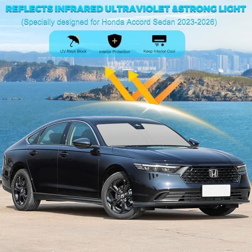 Foldable Front Windshield Sunshade fit for Honda Accord 2023-2026 - Image 2