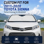 Custom Fit Windshield Sun Shade for Toyota Sienna 2011-2020 - Image 2