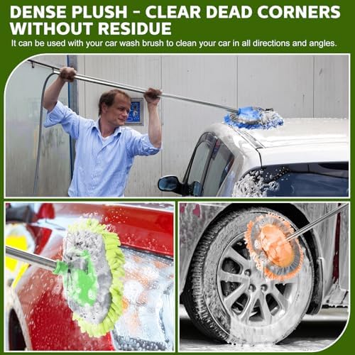 Layhit 5 Pcs Car Wash Mitt Set, Brush Not Included, Multicolor - Image 6