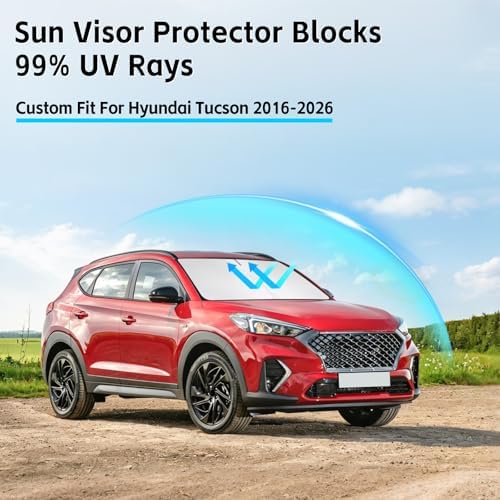 Windshield Sun Shade for Hyundai Tucson 2016-2026 Sunshade - Image 2