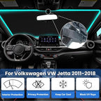 Windshield Sun Shade for VW Jetta 2011-2018 - Image 2