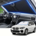 Windshield Sun Shade for VW/Volkswagen Atlas 2018-2024 2025 2026 Front Window Shade Custom Fit Atlas Accessories Sun Visor Foldable Shade Blocks UV Rays Summer Must Have Car Accessories by AuyNeas