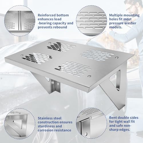 Stainless Steel Pressure Washer Shelf - 20" X 10" - Image 4