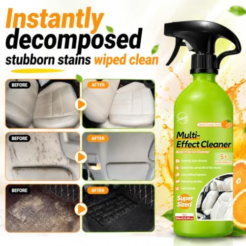 Car Interior Polish Ceiling Foam Headliner Roof Fabric Cleaner Spray Kit - Image 2