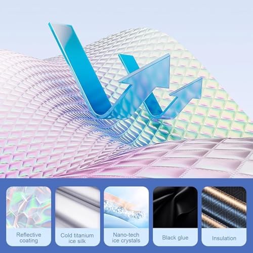 Car Windshield Sunshield Foldable Front Windshield Sunshade 55"x28" - Image 4