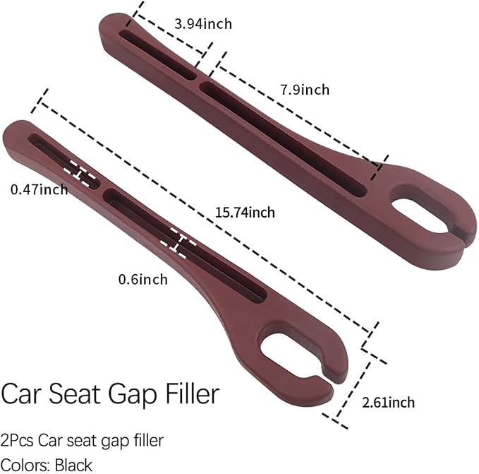 Stacool [2026 Upgrade] 2PCS Car Seat Gap Filler with Phone Holder,Multi-Function Car Side Seat Gap Filler for Prevent Items Falling,Universal Car Seat Organizer Car Accessories (Red) - Image 2