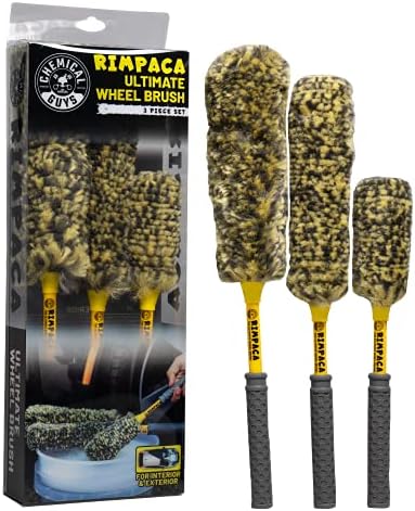 Chemical Guys, Rimpaca Ultimate Wheel Brush Set, Soft Bristle, 3-Piece Kit by ChemicalGuys