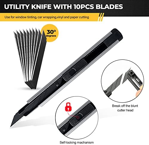 Gomake Vinyl Wrap Tool Kit Car Window Tint Installation Tools Wrapping Kit - Image 4