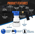 SwiftJet Car Wash Foam Gun + Wash Mitt - Works with Any Soap & Garden Hose - Image 2