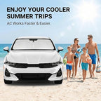 Windshield Sun Shade for KIA K5 2021 2022 2023 2024 2025 2026 Front Window Shade Custom Fit K5 Accessories, GT-Line, GT, Sedan Sun Visor Foldable Shade Blocks UV Rays Summer Must Have Car Accessories - Image 4