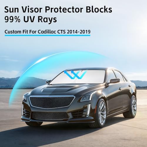 Windshield Sun Shade for Cadillac CTS 2014-2019 Sunshade - Image 2