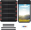 EcoNour RV Magnetic Window Shade for Side Door,Foldable UV Protection Cover | Blackout Winnebago Itasca Sunova Class A RV Entry Doors | 4 Hook & Loop Waterproof Oxford Fabric | Large (27" ×18") by EcoNour