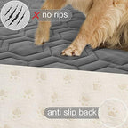 Waterproof Blanket Couch Cover for Dogs Non-Slip Pet Sofa Protector | Tcksstex Non-slip waterproof couch cover scratch resistant machine washable protects sofa bed car（82x82- Dark Grey） - Image 3