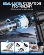 AHNR Handheld Car Vacuum Portable Cordless, 16000PA Hand Vacuum Cleaner - Image 6